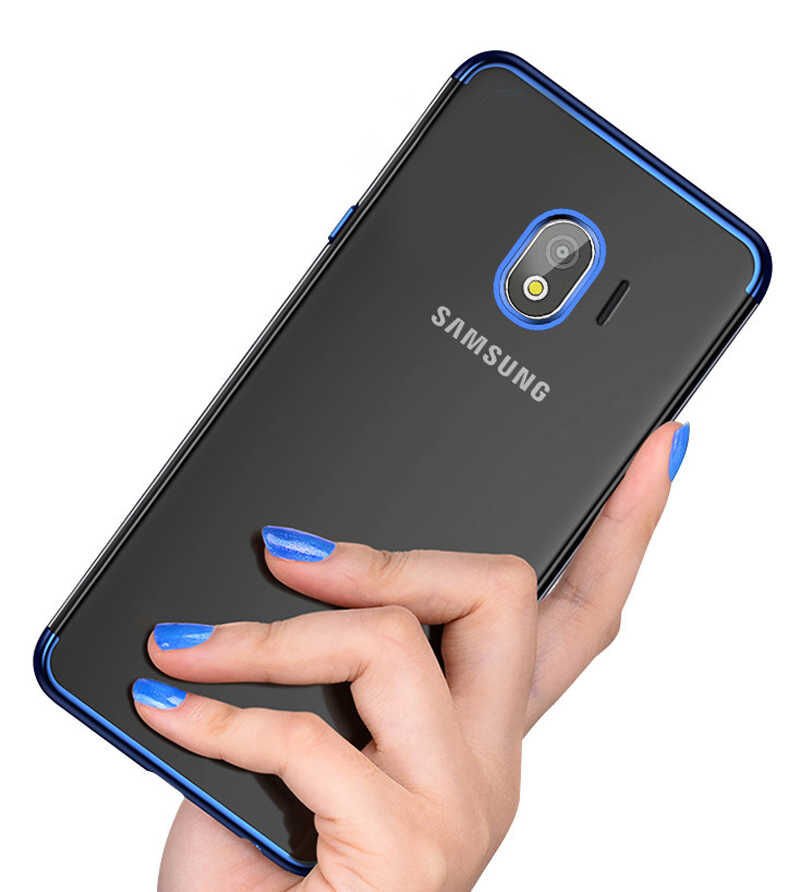 Galaxy J4 Kılıf Zore Dört Köşeli Lazer Silikon Kapak