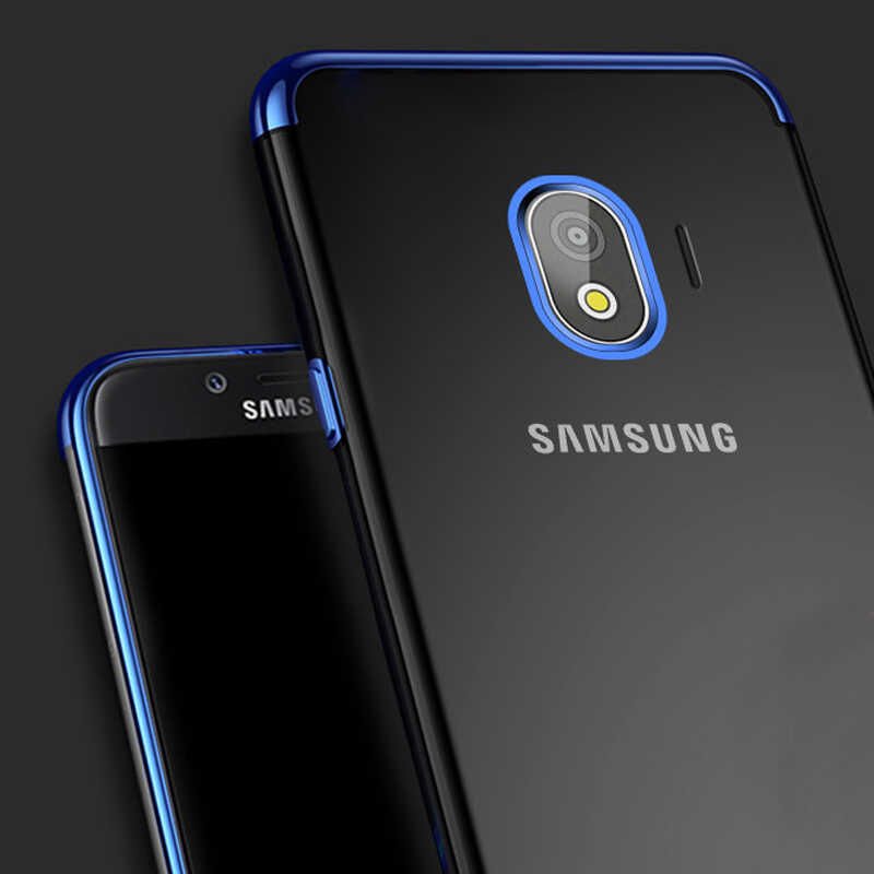 Galaxy J4 Kılıf Zore Dört Köşeli Lazer Silikon Kapak