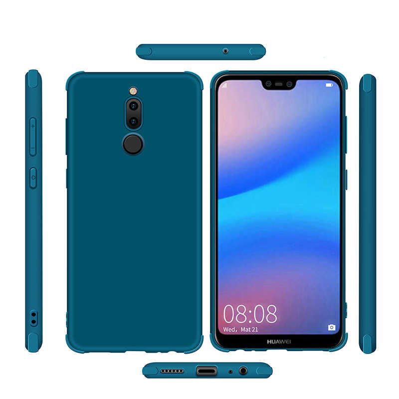 Huawei Mate 10 Lite Sililkon Mat Soft Yüzeyli Kapak (NEVA) Petrol Mavi