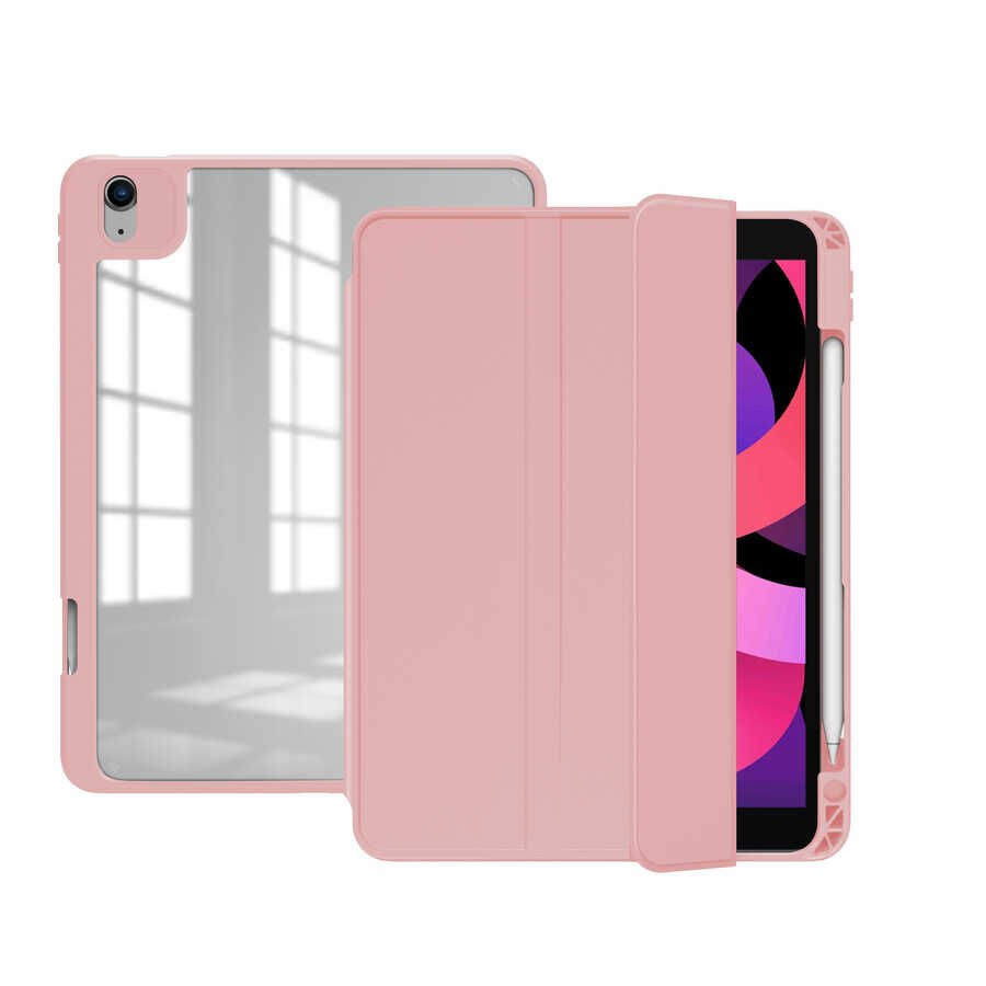 Apple iPad Pro 12.9 2018 (3.Nesil) Kılıf HEPTEKİLETİŞİM Nort Arkası Şeffaf Standlı Kılıf