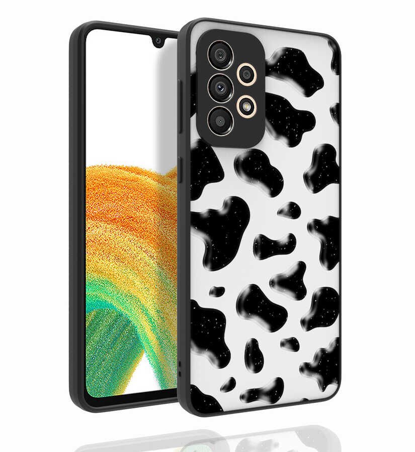 Samsung Galaxy A33 5G Kılıf Kabartmalı Kamera Korumalı Desenli Darbe Emici Renkli Kapak (Nora) NO2