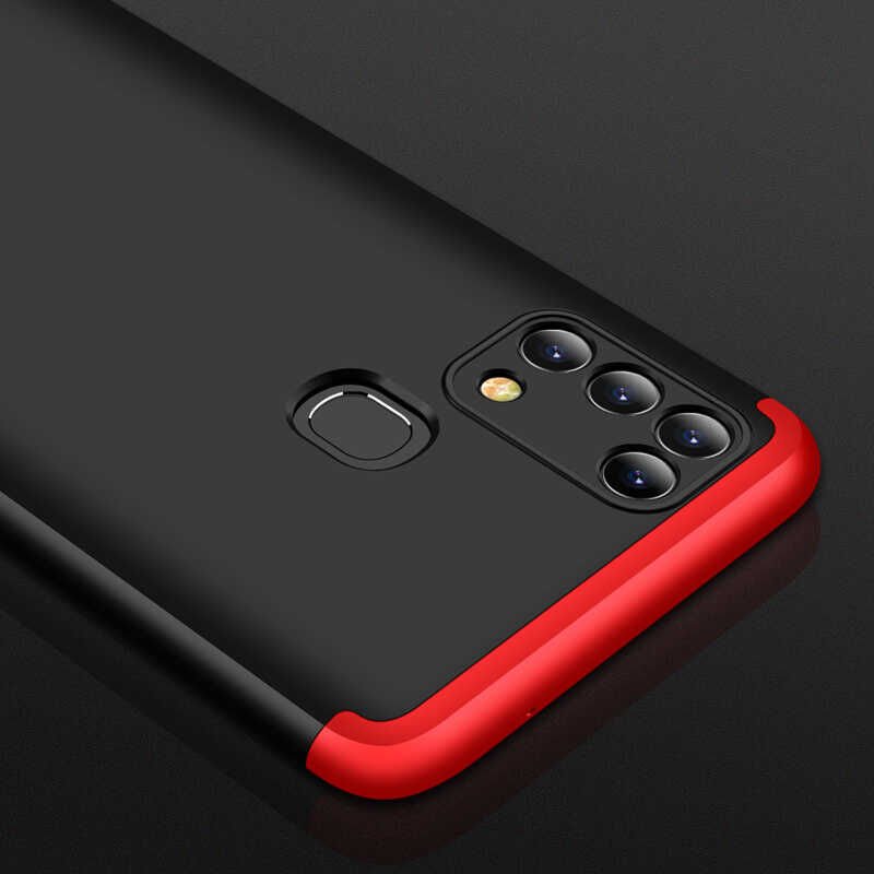 Samsung Galaxy M31 Kılıf 360 Tam Koruma Ön Ve Arka Sert Mika Kapak Orjinal Ays Gkk Kapak Rose Gold