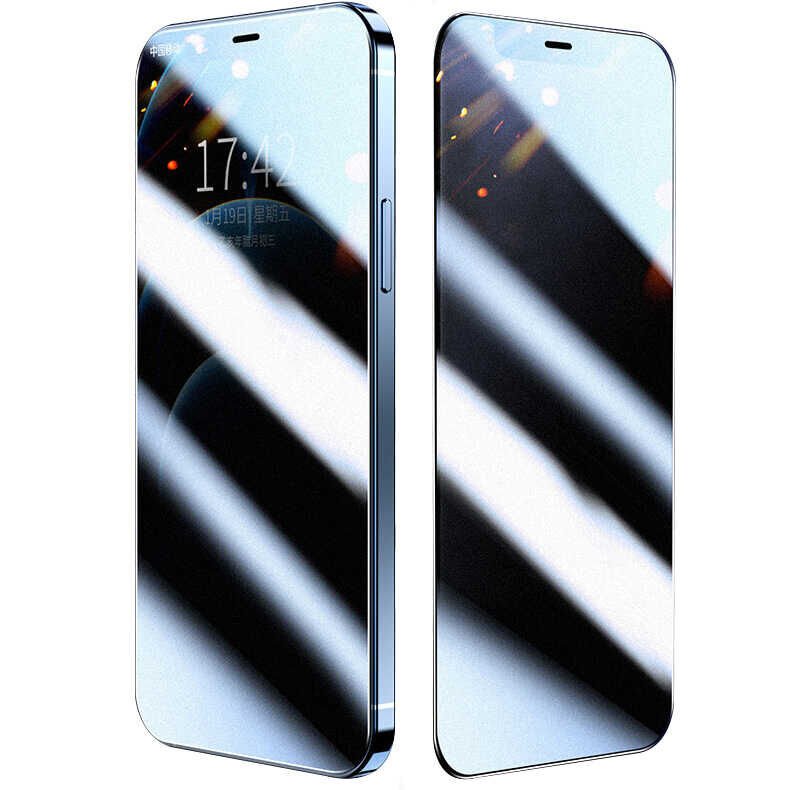Apple iPhone 12 Pro HEPTEKİLETİŞİM Fit Hard Mat Privacy Cam Ekran Koruyucu