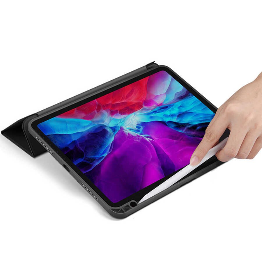 Apple iPad Pro 11 2021 (3.Nesil) Kılıf HEPTEKİLETİŞİM Nort Arkası Şeffaf Standlı Kılıf