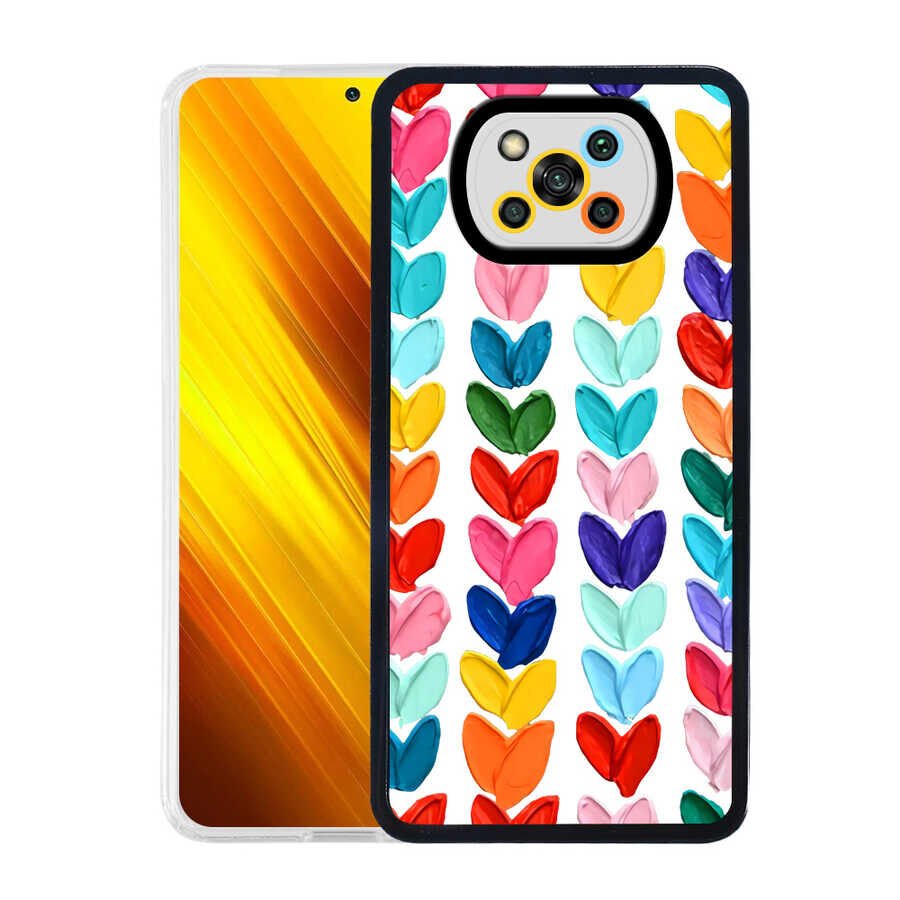 Xiaomi Poco X3 Kılıf HEPTEKİLETİŞİM M-Fit Desenli Kapak