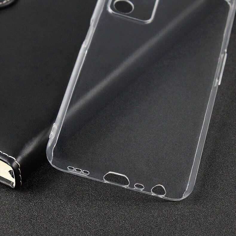 Oppo A55 5G Şeffaf Kılıf Yumuşak İnce Tasarımlı Kapak (SÜPER) Renksiz