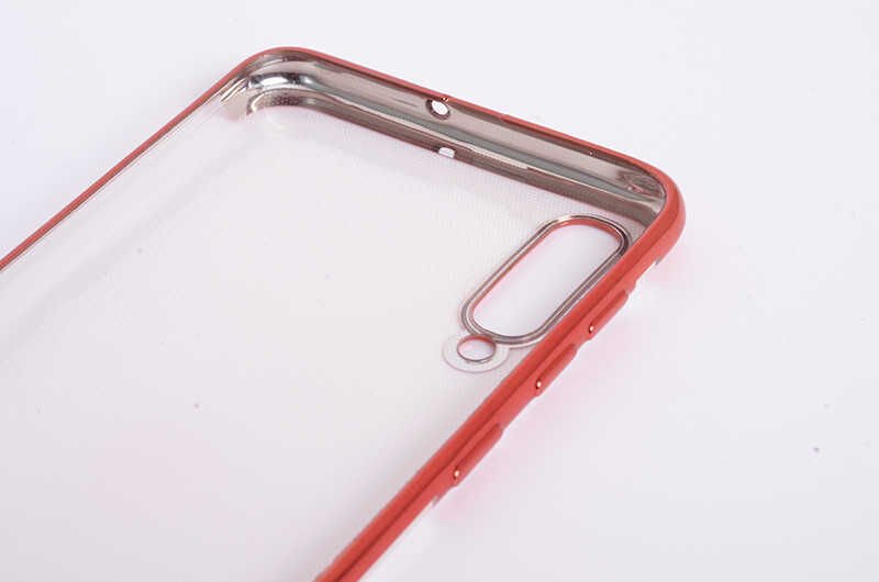 Samsung Galaxy A50 Kılıf HEPTEKİLETİŞİM Dört Köşeli Lazer Silikon Kapak