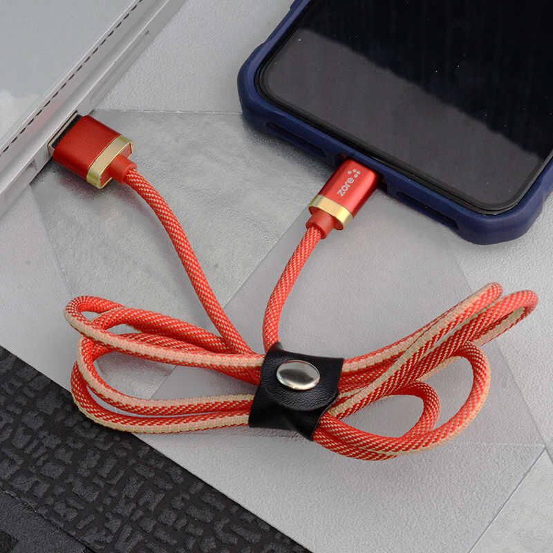 Poro Lightning Usb Kablo 1M Gold-Gri