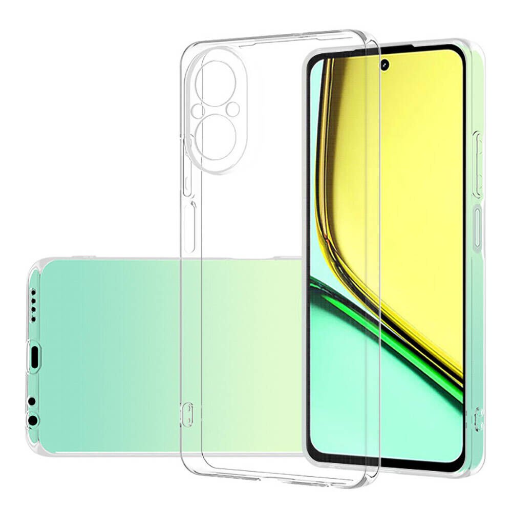 Realme 12 Lite Şeffaf Kılıf Yumuşak İnce Tasarımlı Kapak (SÜPER) Şeffaf