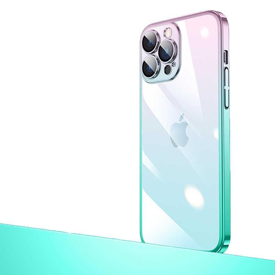 Apple iPhone 13 Pro Kılıf Parlak Renk Geçişli Kamera Korumalı HEPTEKİLETİŞİM Senkron Kapak