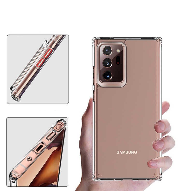 Samsung Galaxy Note 20 Ultra Kılıf HEPTEKİLETİŞİM 2mm Anti Shock Silikon
