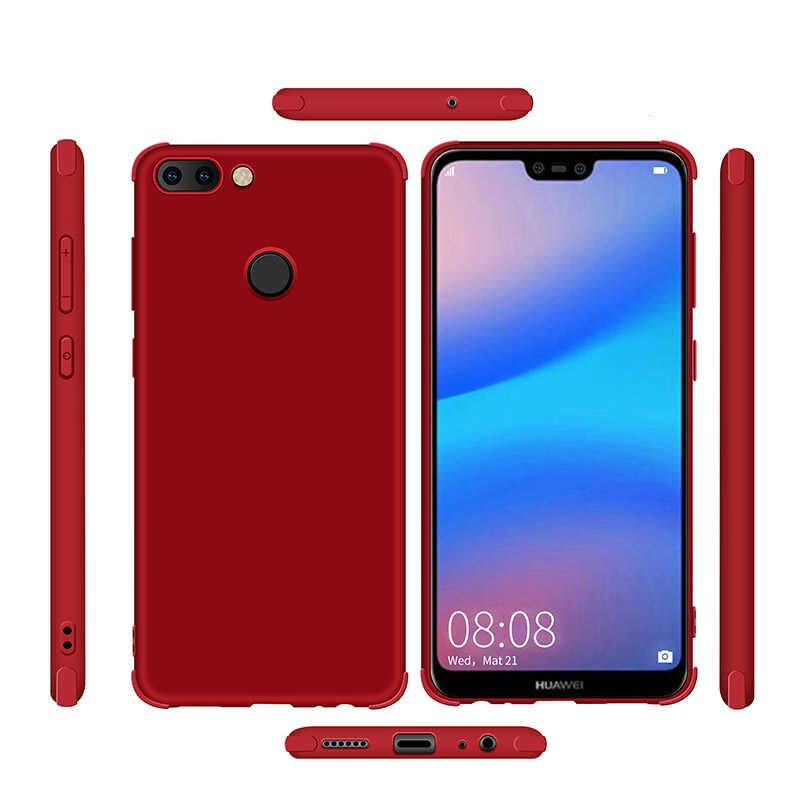 Huawei P Smart Sililkon Mat Soft Yüzeyli Kapak (NEVA) Siyah