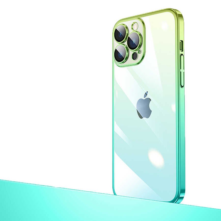 Apple iPhone 13 Pro Max Kılıf Parlak Renk Geçişli Kamera Korumalı HEPTEKİLETİŞİM Senkron Kapak
