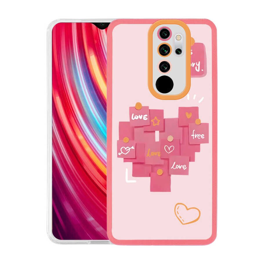 Xiaomi Redmi Note 8 Pro Kılıf HEPTEKİLETİŞİM M-Fit Desenli Kapak