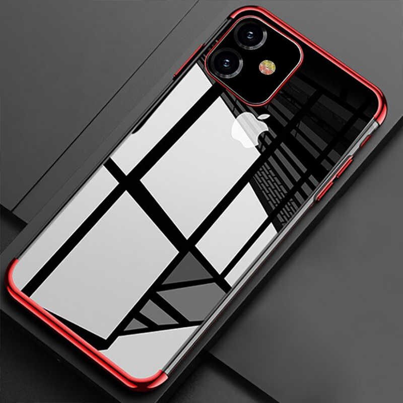 Apple iPhone 11 Kılıf HEPTEKİLETİŞİM Dört Köşeli Lazer Silikon Kapak