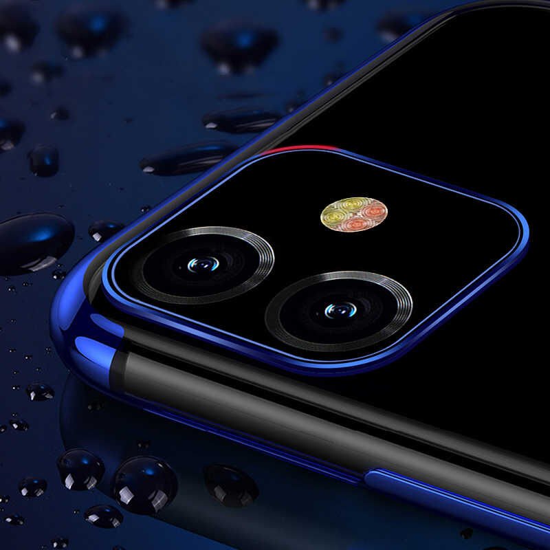 Apple iPhone 11 Kılıf HEPTEKİLETİŞİM Dört Köşeli Lazer Silikon Kapak