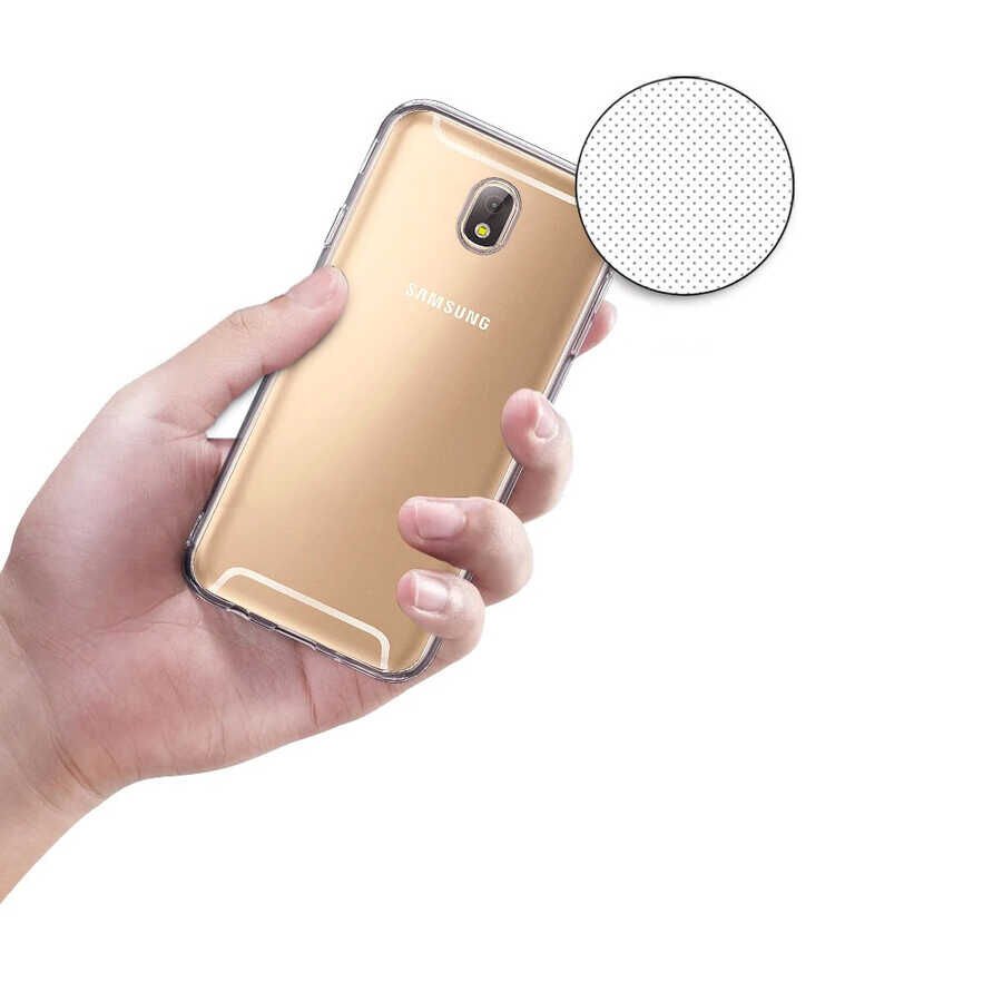 Samsung Galaxy J730 Pro Şeffaf Kılıf Yumuşak İnce Tasarımlı Kapak (SÜPER) Renksiz