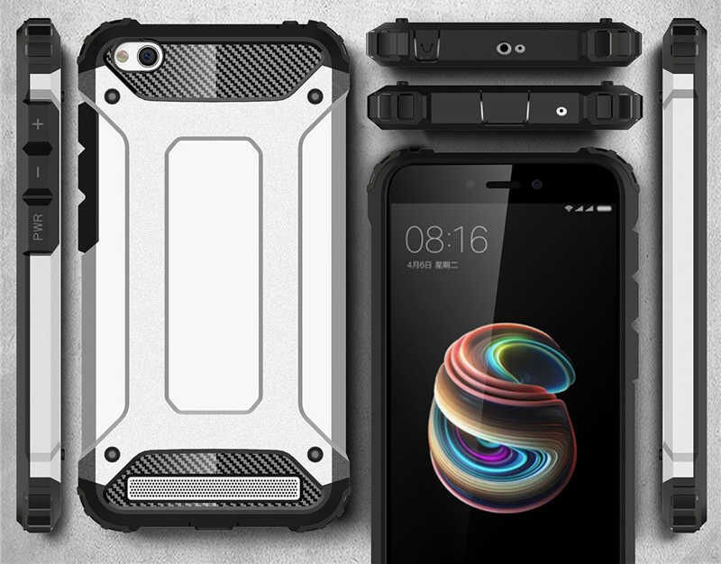 Xiaomi Redmi 5A Kılıf Armor Köşe Korumalı Çift Katman Tank Zırh Kapak (CRASH) Siyah