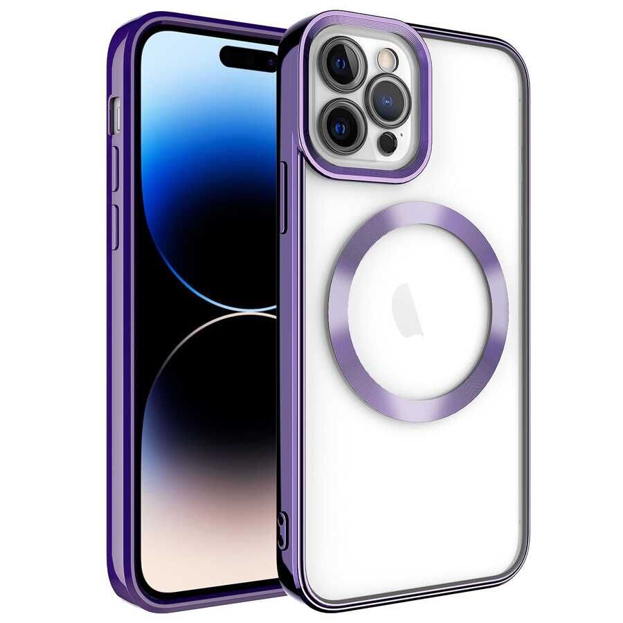 Apple iPhone 14 Pro Max Kılıf Magsafe Wireless Şarj Özellikli HEPTEKİLETİŞİM Setro Silikon