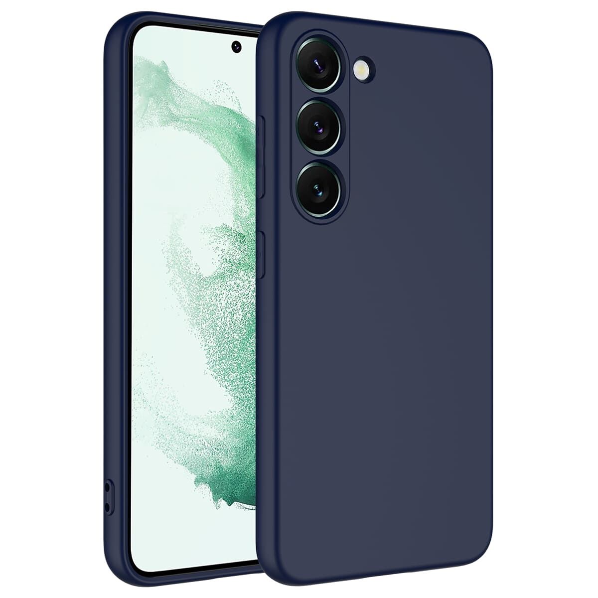 Samsung Galaxy S23 Plus Kadife İç Yüzey Yumuşak Dokulu Kamera Korumalı İnce Kapak (MARA) Koyu Mor