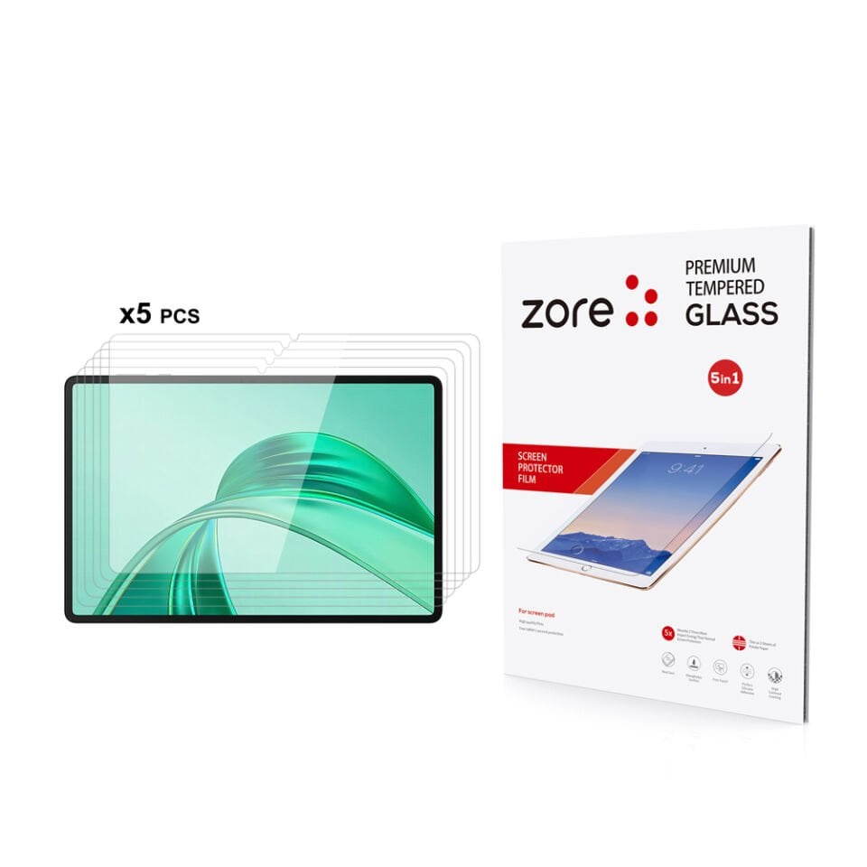 Honor Pad X8A HEPTEKİLETİŞİM 5in1 Tablet Temperli Cam Ekran Koruyucu