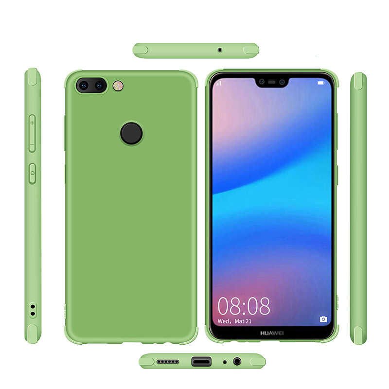 Huawei P Smart Sililkon Mat Soft Yüzeyli Kapak (NEVA) Yeşil