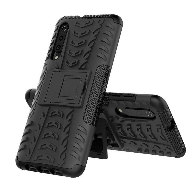 Xiaomi Mi 9 Kılıf Standlı Korunaklı Silikon Kapak (hibrit) Mavi