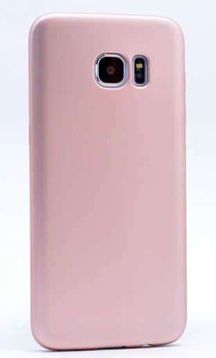 Samsung Galaxy S7 Edge Kılıf Yumuşak Dokulu Soft Esnek İnce Mat Renkli Silikon Kapak (PREMİER) Mürdüm
