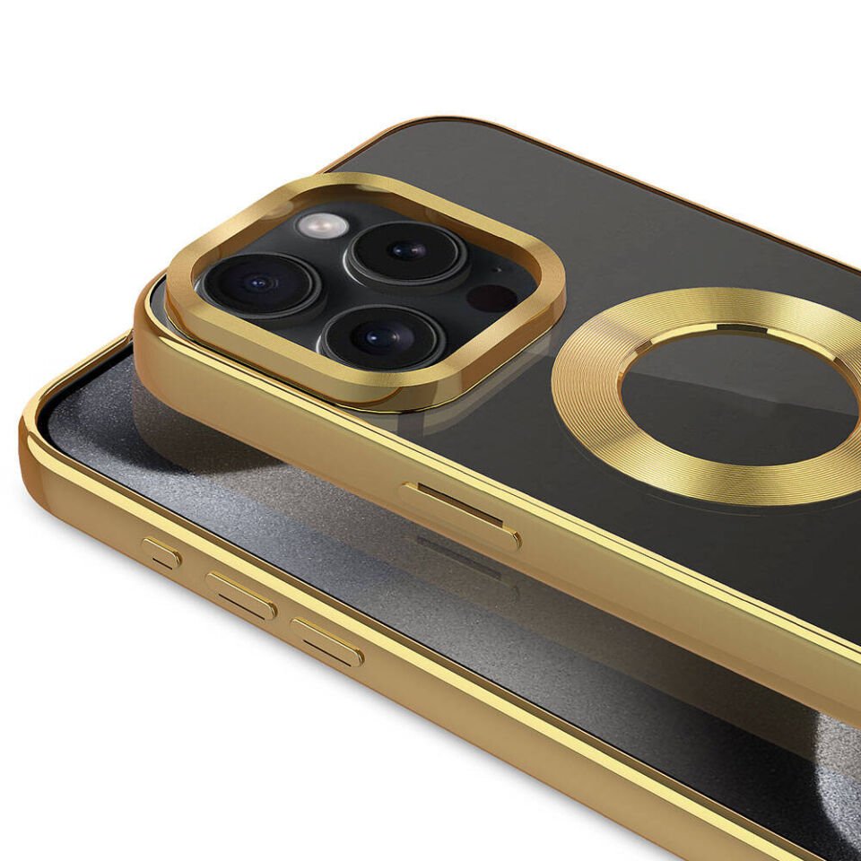 Apple iPhone 15 Pro Kılıf Tek Kamera Çerçeveli Logo Gösteren HEPTEKİLETİŞİM Omega Kapak