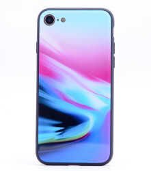Apple iPhone SE 2022 Kılıf HEPTEKİLETİŞİM Ebruli Cam Kapak