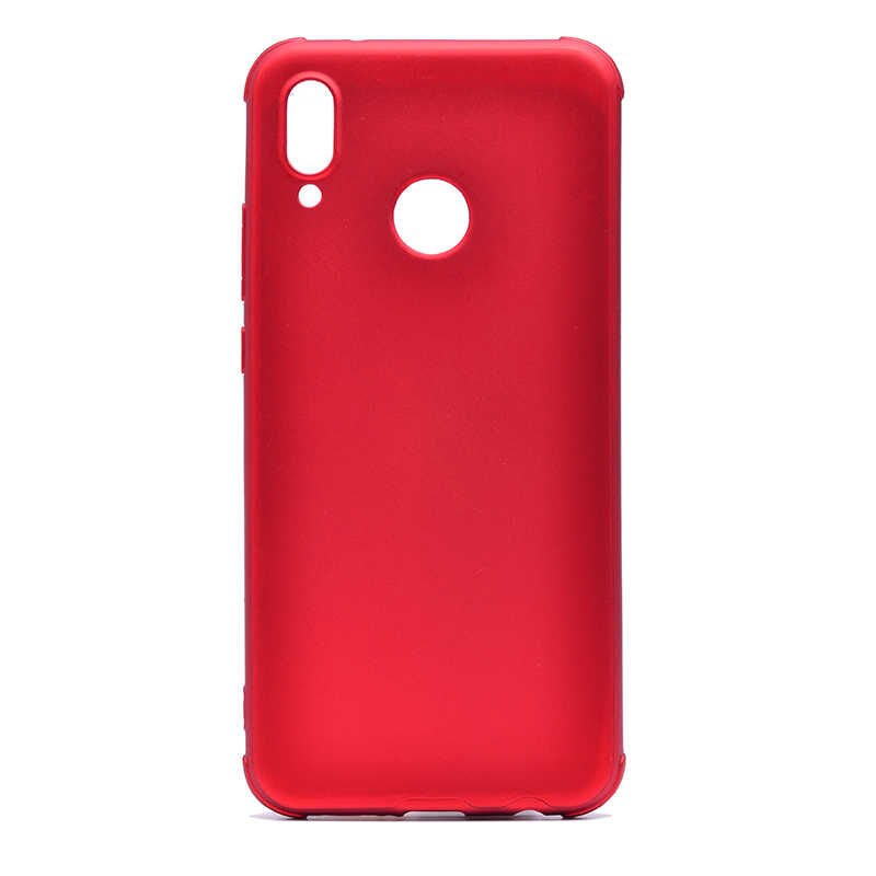 Huawei P20 Lite Sililkon Mat Soft Yüzeyli Kapak (NEVA) Kırmızı