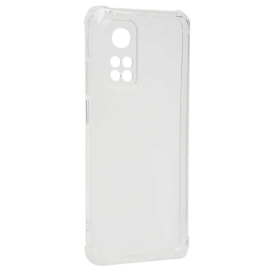 Xiaomi Mi 10T 5G Kılıf Antishock Darbe Emici Kamera Korumalı Şeffaf Silikon Kapak(K-ANTİ) Renksiz