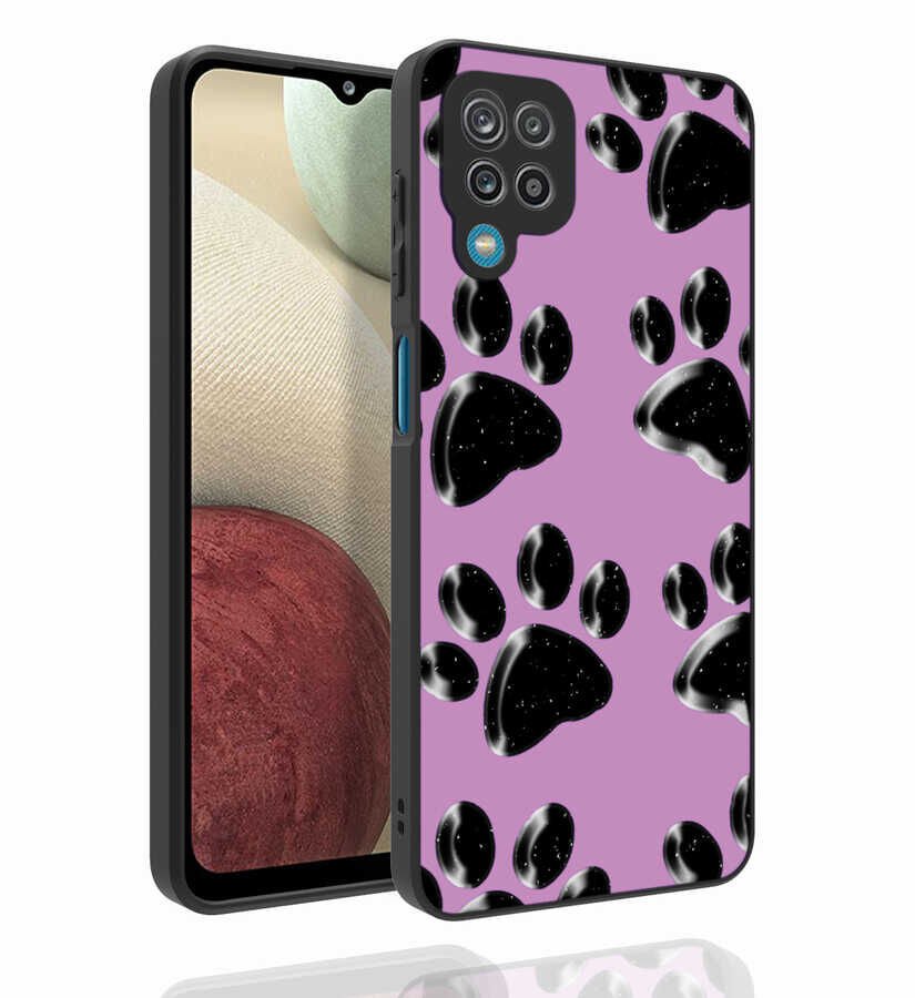 Samsung Galaxy M33 Kılıf Kabartmalı Kamera Korumalı Desenli Darbe Emici Renkli Kapak (Nora) NO6