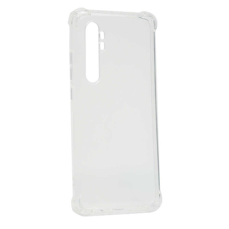 Xiaomi Mi Note 10 Lite Kılıf Antishock Darbe Emici Kamera Korumalı Şeffaf Silikon Kapak(K-ANTİ) Renksiz