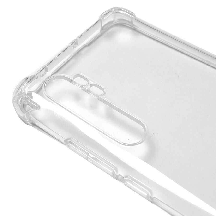 Xiaomi Mi Note 10 Lite Kılıf Antishock Darbe Emici Kamera Korumalı Şeffaf Silikon Kapak(K-ANTİ) Renksiz