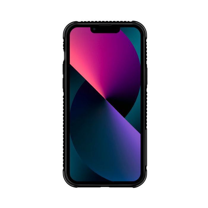 Apple iPhone 13 Kılıf Skinarma Holografik Tasarımlı Standlı Deri Görünümlü Kira Kodo Kapak