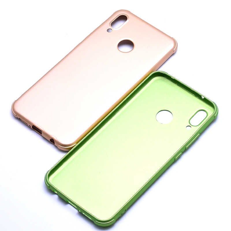 Huawei P20 Lite Sililkon Mat Soft Yüzeyli Kapak (NEVA) Gold