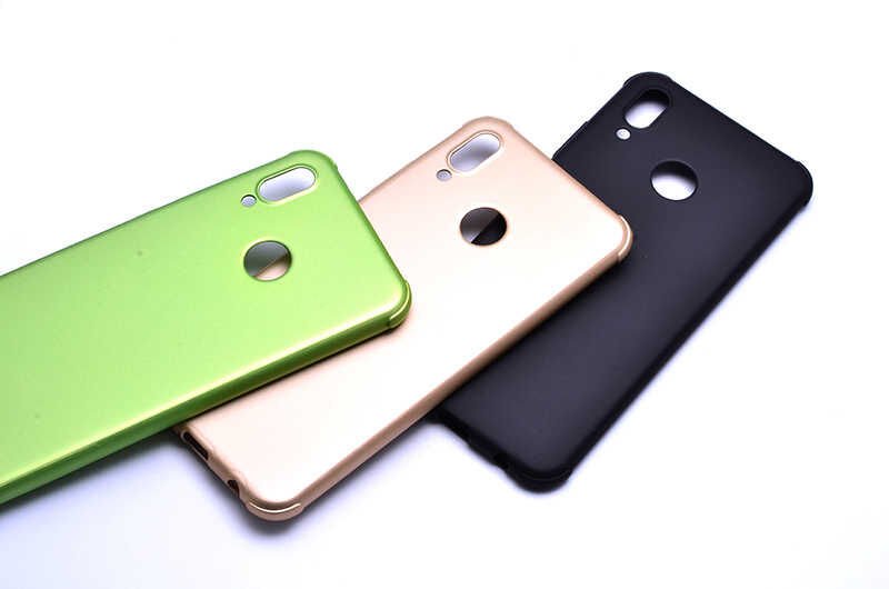 Huawei P20 Lite Sililkon Mat Soft Yüzeyli Kapak (NEVA) Gold