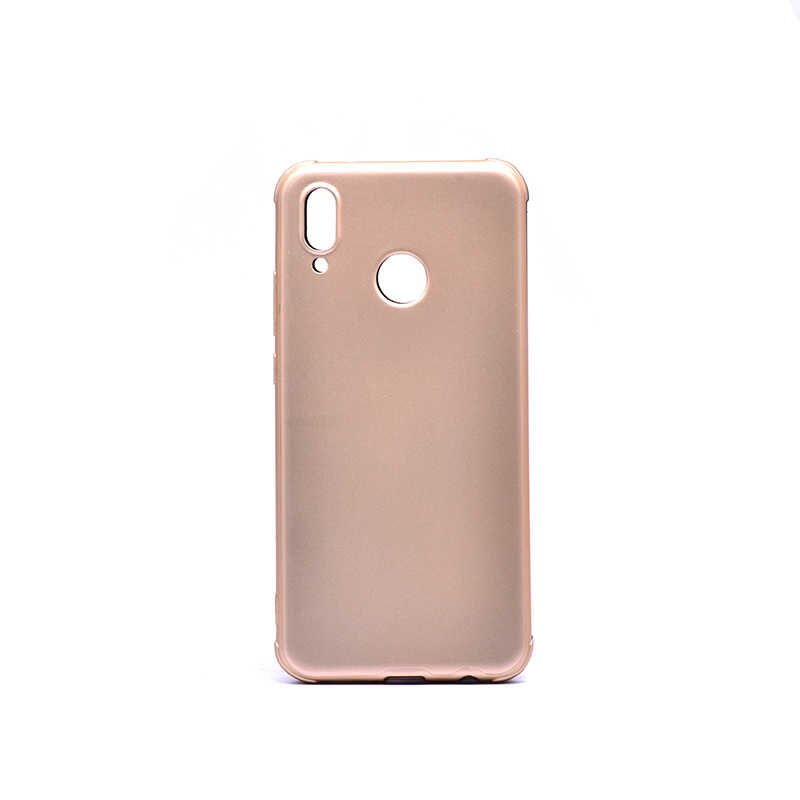Huawei P20 Lite Sililkon Mat Soft Yüzeyli Kapak (NEVA) Gold