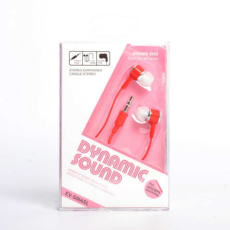 Yüksek Kalite ve Ses Performanslı Kulaklık (EV-S066SL 3.5mm Kulaklık) Pembe