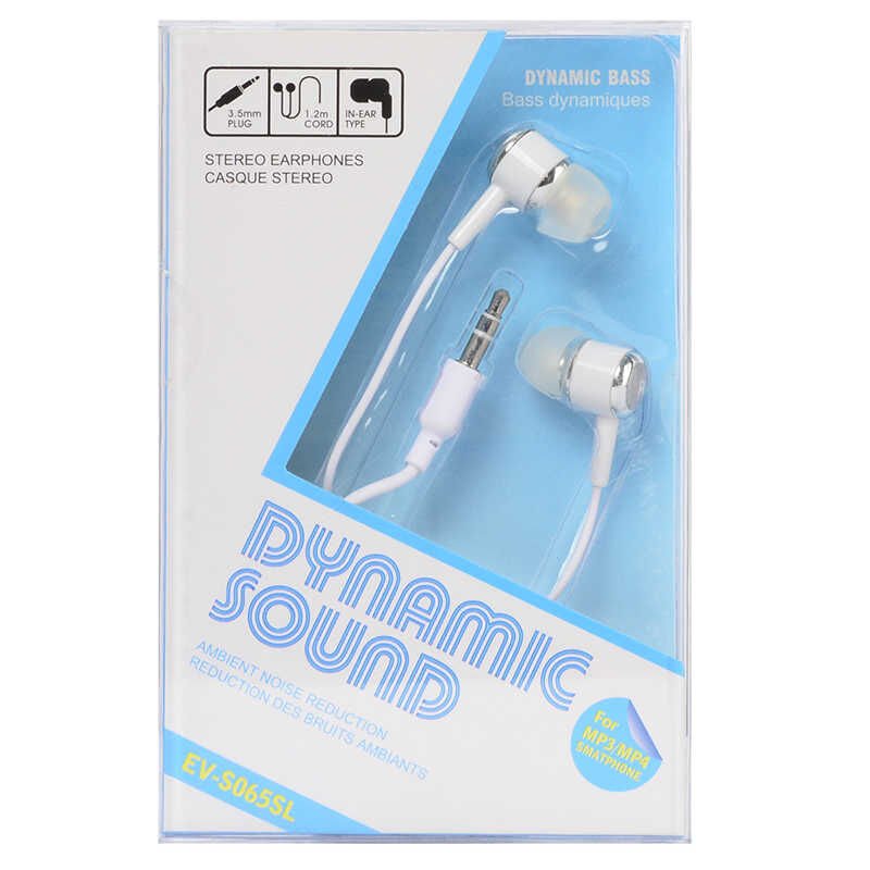 Yüksek Kalite ve Ses Performanslı Kulaklık (EV-S066SL 3.5mm Kulaklık) Beyaz
