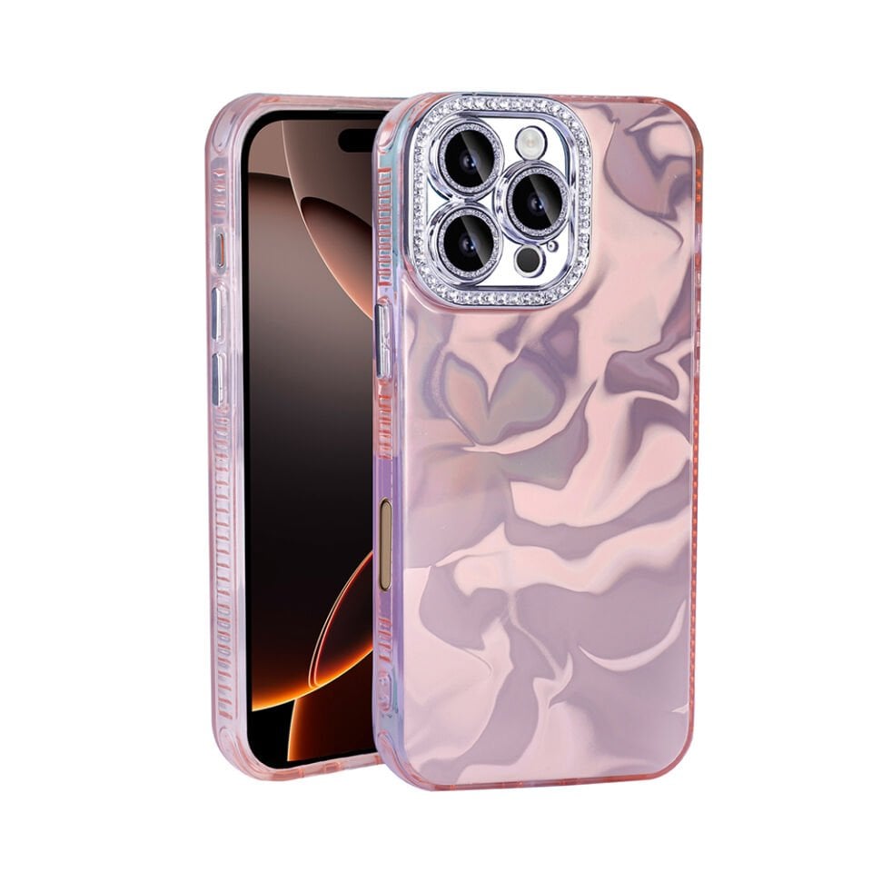Apple iPhone 16 Pro Max Kılıf Airbagli Parlak Taş Detay Tasarımlı HEPTEKİLETİŞİM Esila Kapak