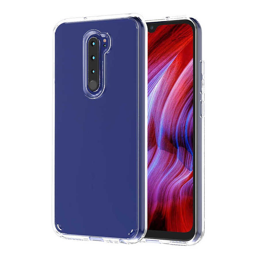 Xiaomi Redmi Note 8 Pro Kılıf Kamera Çıkıntılı Şeffaf Darbe Emici Sert Silikon Kapak (COSS) Renksiz