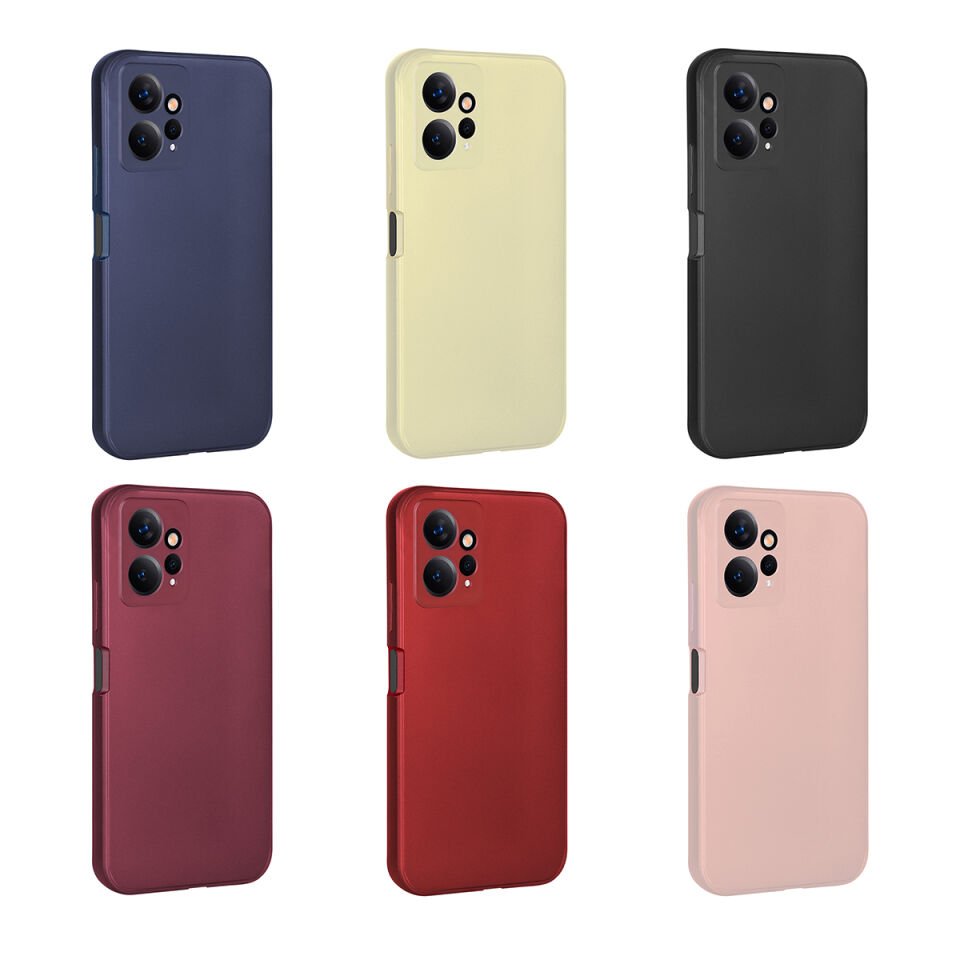 Xiaomi Redmi Note 12 4G Kılıf Yumuşak Dokulu Soft Esnek İnce Mat Renkli Silikon Kapak (PREMİER) Lacivert