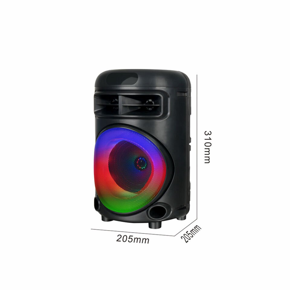 HEPTEKİLETİŞİM GD-692 FM Radyolu Mikrofonlu RGB TWS 6.5 inç Stereo Bass Kablosuz Karaoke Hoparlör