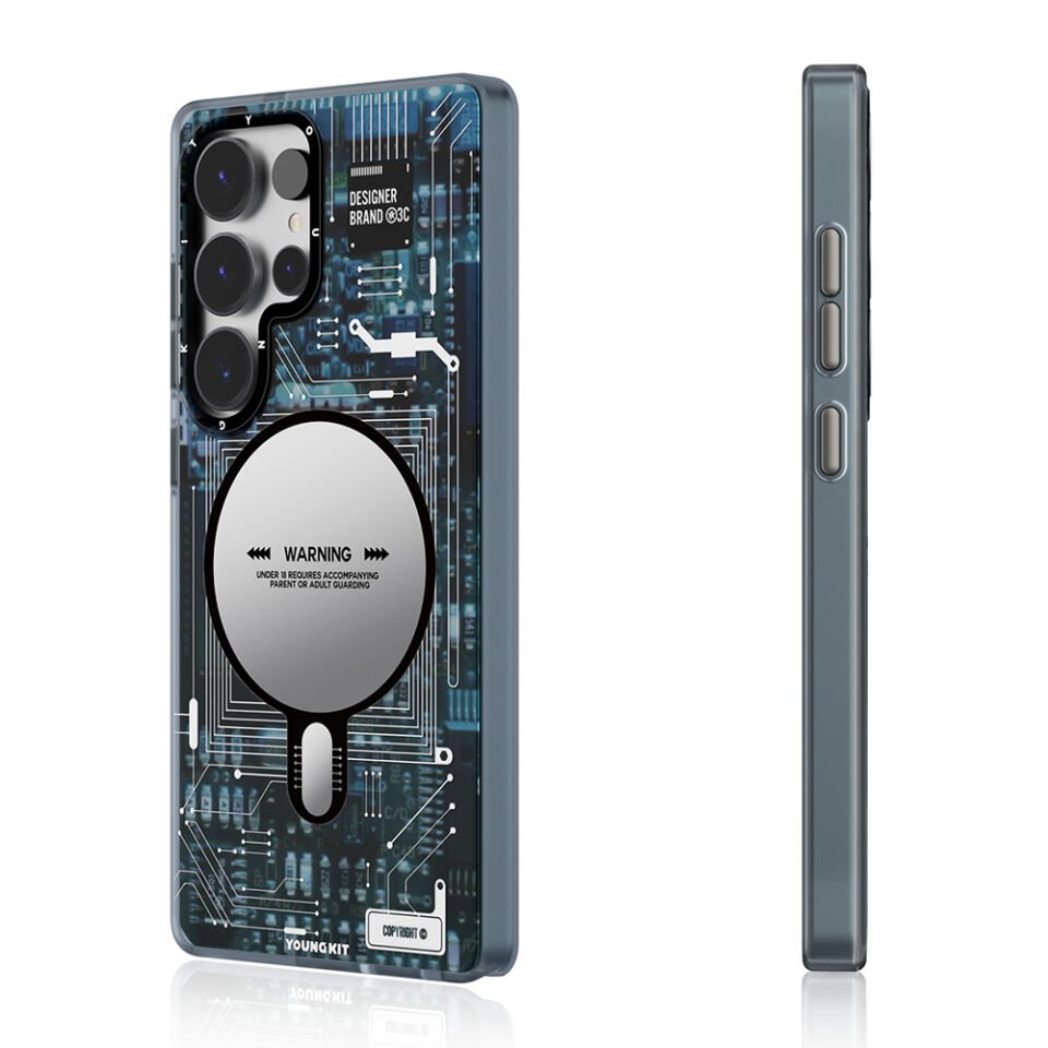 Galaxy S25 Ultra Kılıf Magsafe Şarj Özellikli YoungKit Technology Serisi Kapak