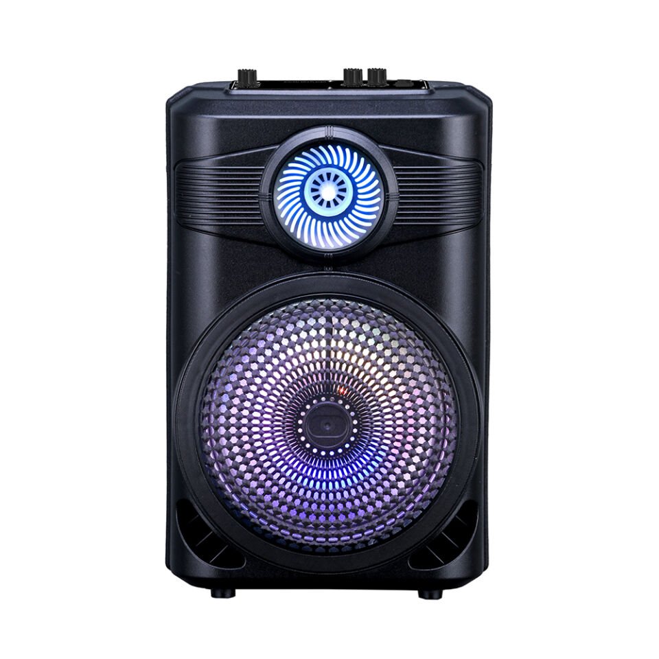 HEPTEKİLETİŞİM GD-904 Dijital LED Göstergeli FM Radyolu Mikrofonlu RGB TWS 8 inç Stereo Bass Kablosuz Karaoke Hoparlör