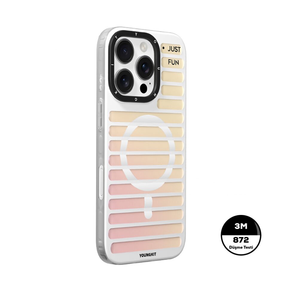 Apple iPhone 16 Pro Max Kılıf Magsafe Şarj Özellikli Youngkit Geek Serisi Kapak