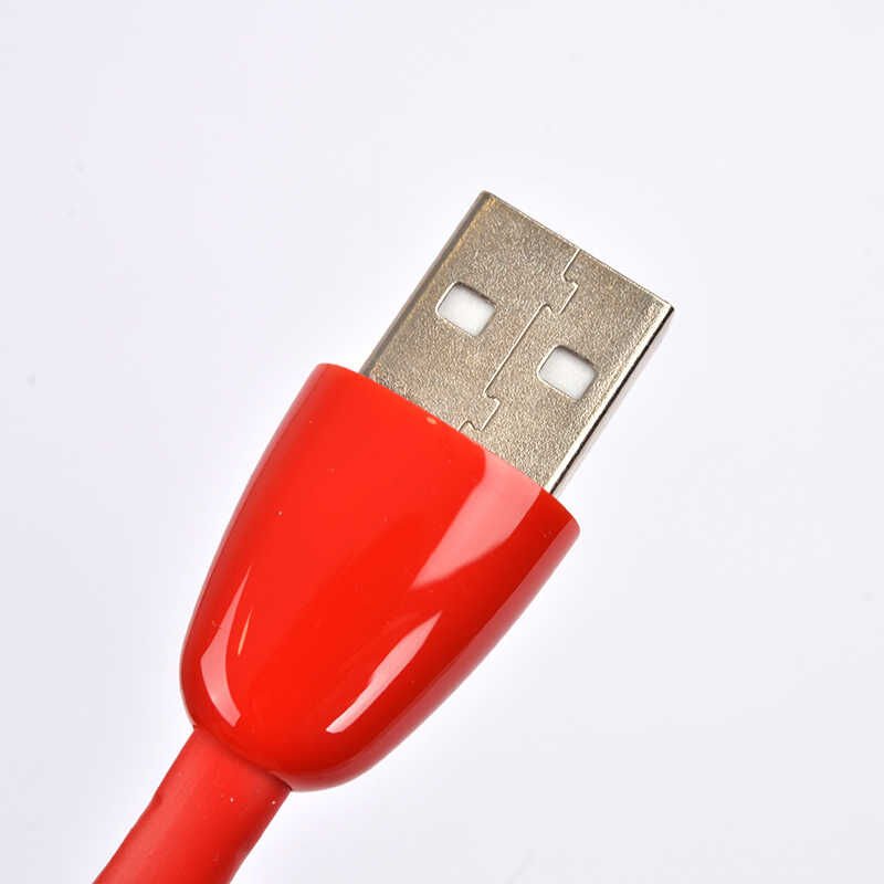 Yassı Yumuşak Micro Usb Kablo Kırmızı