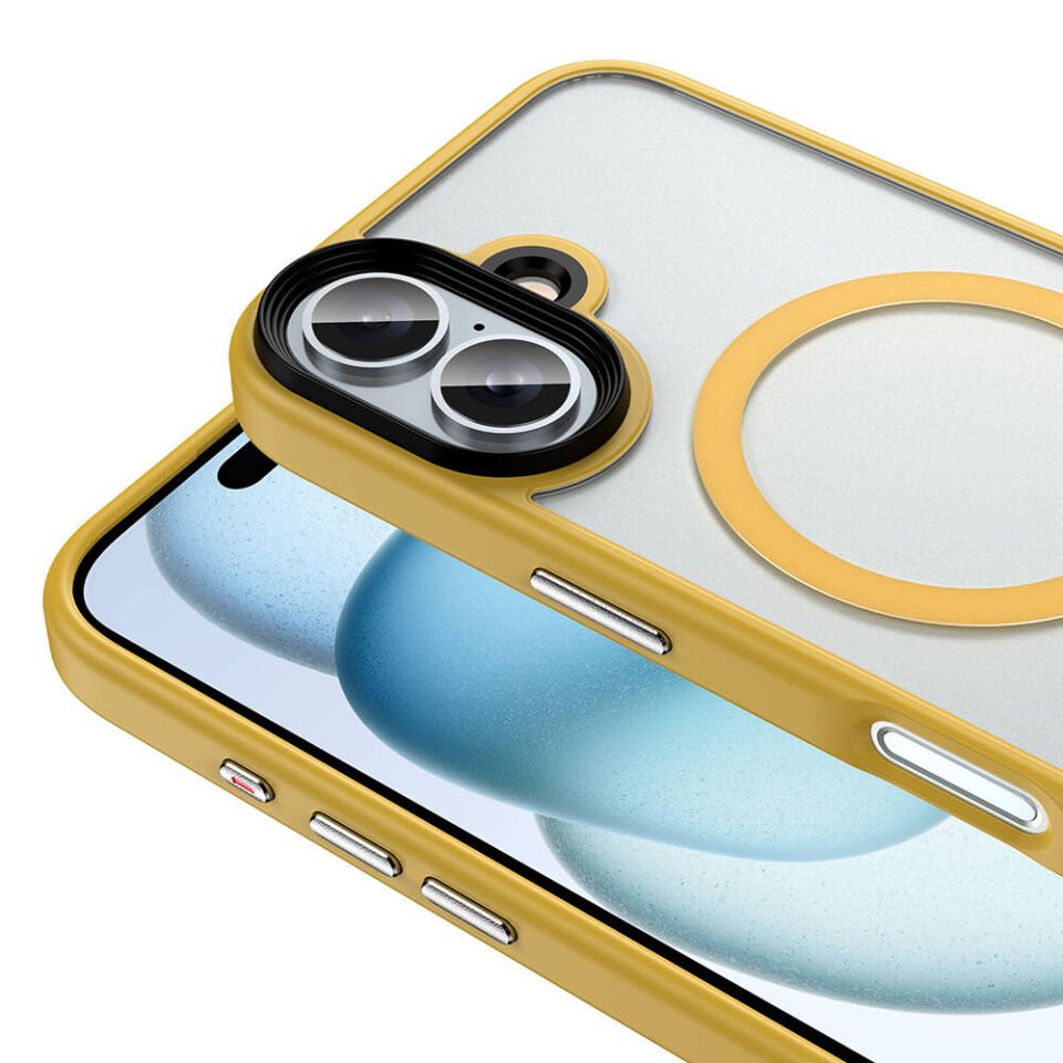 Apple iPhone 16 Plus Kılıf Kamera Çıkıntılı Magsafe Arkası Mat Hassas Buton Kapak (FLET-M) Pembe